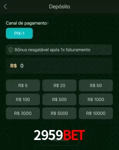 deposits 2959BET